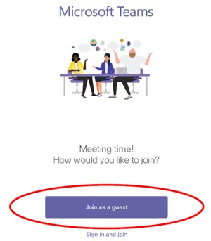 Image showing web page where you need to click the 'Join as a Team' box