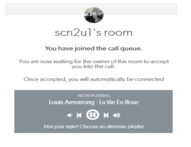 FamCam you have joined the call queue