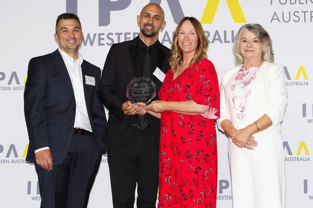 Members of the CAHS Complaints Management Improvement Project team with Jacqueline McGowan-Jones, Commissioner for Children and Young People WA.