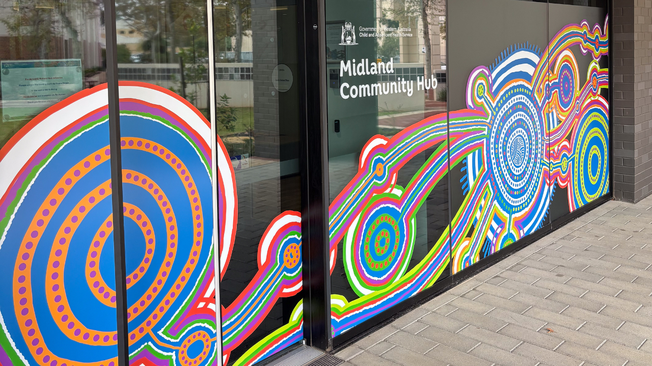 Aboriginal artwork on display at Midland Community Hub