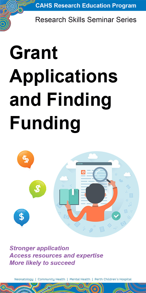 Grant applications and finding funding seminar, presented by Dr Tegan McNab from Telethon Kids Institute